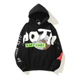 Foesce Kanye West Letter Foam Fleece Sweatshirt Mens and Womens Retro Oversize Casual Hoodies Harajuku High Street Pullover Hoody
