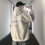 Men's Hoodie Loose Clothes Autumn Top Long Sleeve Jacket Trend Letter Print Top U JUST YOU