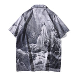 Dark Icon Hawaiian Shirt Men Summer Beach Holiday Men's Shirts Vintage Street Male Top