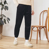 Casual Pants Men Fall/Winter Loose Corduroy Waist Pants Man Korean Style Trendy Overalls Winter Trousers