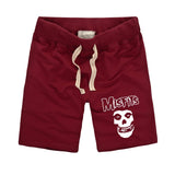 Foesce Shorts High Quality Summer Fashion Skull Printed Men's Casual Fitness Shorts Cotton Knit Short Pants Plus Size S-2XL