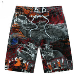 Summer Style Men Shorts Beach Short Breathable Quick Dry Loose Casual Hawaii Printing Shorts Man Plus Size 6XL