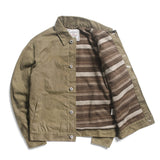 Foesce Read Description! Asian Size Good Quality Cotton Canvas Wax Water Proof Jacket