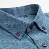Men's Premium Long Sleeve Casual Thick Brushed Oxford Shirts Standard-Fit Comfortable Soft 100% Cotton Button-down Tops Shirt