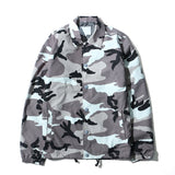 Foesce Camouflage Turn-down Collar Men's Jacket Autumn Thin Style Multy Camo Jackets Men 8 Colors