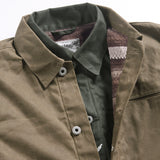Foesce Read Description! Asian Size Good Quality Cotton Canvas Wax Water Proof Jacket