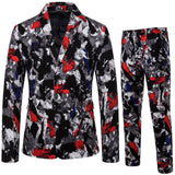 Foesce New Men's Fashion Suit Two-piece Casual Suit  Fashion Men Blazer Mens Suits with Pants