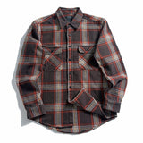 Foesce High Quality Extra Heavyweight Multi Colors Thick 100% cotton Long Sleeve Brushed Plaid  Flannel Shirts for Men