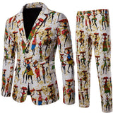 Foesce New Men's Fashion Suit Two-piece Casual Suit  Fashion Men Blazer Mens Suits with Pants