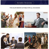 Foesce Vintage Business Men Suits Slim Fit Tweed Herringbone Tuxedo Groom Suits For Men Wedding Notch Lapel Jacket Male Blazer