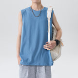 Summer Fashion Men's Tank Tops Cotton Sleeveless Shirt Man Loose Casual Tank Top Men