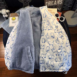 Winter Print Parkas Double-side Zip Up Stand Collar Imitation Lambswool Thicken Jacket Male Fashion Leisure Padded Coat