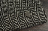 Foesce Vintage Business Men Suits Slim Fit Tweed Herringbone Tuxedo Groom Suits For Men Wedding Notch Lapel Jacket Male Blazer