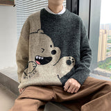 Jumper Sweater Men Women Winter Warm Pullover Harajuku Anime Sweat Tops Christmas Aesthetic Design Y2k Clothes Shark Green