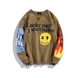Kendall Jenner Pullovers Hoodies Jesus Is King Letters Printed Pullover Sweatshirt for Men Plus Velvet Kanye West Sweatshirts
