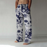 Turtle Flowers Skull 3D All Over Print Full Length Wide Leg Pants Hipster Fashion Streetwear US Size Sweatpants Men Clothing