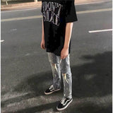 Foesce New Summer Harajuku T Shirts Men's Punk Tops Printed Diamond Unisex Tshirt Women Tee Couples Clothing