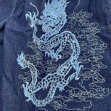 French new embroidery wild high waist y2k retro street skateboard hip hop loose pants long women mopping wide leg pants tide ins