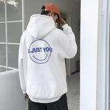 Men's Hoodie Loose Clothes Autumn Top Long Sleeve Jacket Trend Letter Print Top U JUST YOU