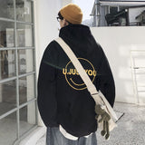 Men's Hoodie Loose Clothes Autumn Top Long Sleeve Jacket Trend Letter Print Top U JUST YOU