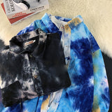 Tie Dye Corduroy Jacket Men Clothing Korean Style Winter Coat Men Winter Jacket Streetwear 5XL Autumn New Arrivals