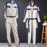 Mens Hip Hop Cargo Jumpsuit Fashion Punk Style Sashes Joggers Overalls Multi Pockets Work Rompers Streetwear Korean Clothes