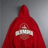 Fall Men's Fashion New Orsay Commemorative Fitness Hooded Sweatshirt Trend Loose Olympia Casual Running Sports Tops