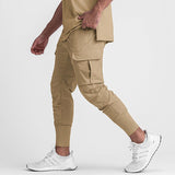 Gym Men's Quick Drying Running Jogging Pants Soft Joggers Sweatpants Long Trousers Fitness Sport Training Casual Cargo Pants