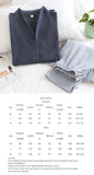 Autumn And Winter Men's Soft Solid Color Pajamas Set 100% Gauze Cotton Top+Pants 2PCS Sleepwear Loose Full Sleeve+Pants Homewear