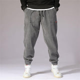 Autumn Winter Men Harem Pants Hip Hop Outdoor Male Baggy Jogging Corduroy Pants New Fashion Streetwear Thick Men's Trousers