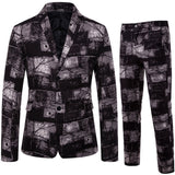 Foesce New Men's Fashion Suit Two-piece Casual Suit  Fashion Men Blazer Mens Suits with Pants