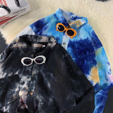 Tie Dye Corduroy Jacket Men Clothing Korean Style Winter Coat Men Winter Jacket Streetwear 5XL Autumn New Arrivals