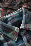 Foesce High Quality Extra Heavyweight Multi Colors Thick 100% cotton Long Sleeve Brushed Plaid  Flannel Shirts for Men