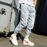 Foesce New Streetwear Hip Hop Cargo Pants Men's jeans Cargo Pants Elastic Harun pants Joggers Pants In Autumn and Spring Men Cloth