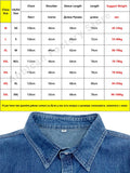 Spring New Button Pockets Men's Blue Denim Shirt Husband Fashion Long Sleeve Solid Cotton Slim Casual Shirts for Men