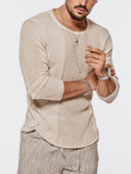Foesce Classic Solid Man Knitted Hollow Out Pullovers O Neck Gentleman Loose Daily Tops Long Sleeve Male Casual Streetwear Shirts