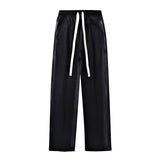 Spring Autumn Black Cotton Sweatpants Men Fashion Streetwear Wide Leg Joggers Loose Casual Straight Track Pants Plus Size 8XL