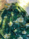 Japanese Retro Shirt Oil Painting Print Long-sleeved Tops Men Women Couple Vintage Loose Oversize Blouse Unisex Hawaiian Shirt