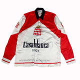 Foesce Silk Shirt Style Formula Racing Driver Gradient Landscape Silk Long Sleeve Shirt S-XL