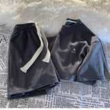 Foesce Cotton Solid Suit Summer Casual Short-sleeved T-shirt + Elastic Waist Shorts Suit Female Preppy Loose Versatile Sports 2pcs Suit