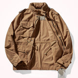 Foesce Retro heavy padded jacket military style field tough guy pocket tooling coat windbreaker