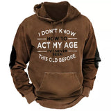 Vintage Men's Hoodies Winter Clothing Loose Casual American Western Cowboy Costume Streetwear Oversized Hoodie Man's Sweatshirt
