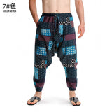 Foesce Prints Cotton Joggers Men Baggy Hippie Boho Gypsy Aladdin Cargo Pants Yoga Harem Pants Plus Size Women Pants