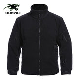 Men's Outdoor Sports Tactical Jacket Stand Collar Fleece Warm Fleece Mountaineering Coat