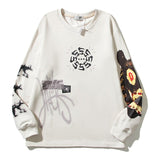 Kanye Sunday Service Printed Pullovers Justin Bieber Vintage Washed Sweatshirts Mens Streetwear Hoodie Letters Print Hip Hop