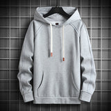 Japan Style Casual O-Neck Spring Autumn Print Hoodie Sweatshirt Men'S Thick Fleece Hip Hop High Streetwear Clothes