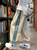 Foesce High Street Pants Men's Spring Autumn Large Size Sweatpants Hong Kong Style Trendy Casual Trendy Cityboy Kpop Trousers