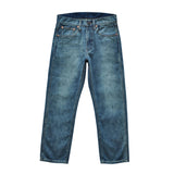 Mens Jeans Selvedge Denim Jeans for Men  Summer Distressed Wash Jeans Ankle Length Slim