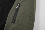Mens Jacket New Korean Fashion Autumn Stand Collar Men Jacket Patchwork Casual Style Contrast Color Coats Men Clothing