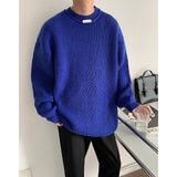 Winter Sweater Men Warm Fashion Retro Oversize Knitted Pullover Men Korean Loose Long Sleeve Sweater Mens Jumper Clothes M-2XL